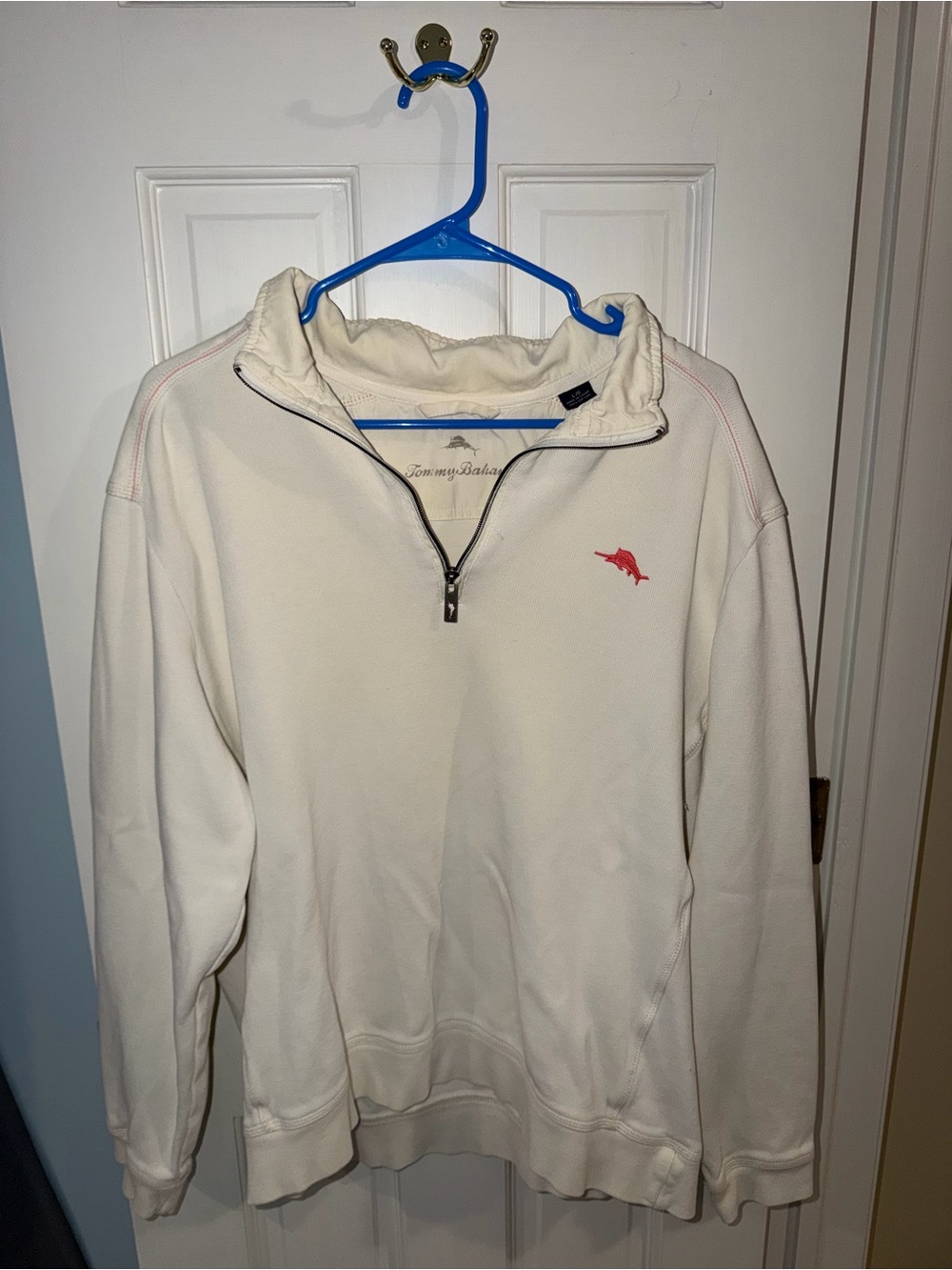 Tommy Bahama Nassau White Quarter-Zip Sweatshirt (Style #171-T214575)